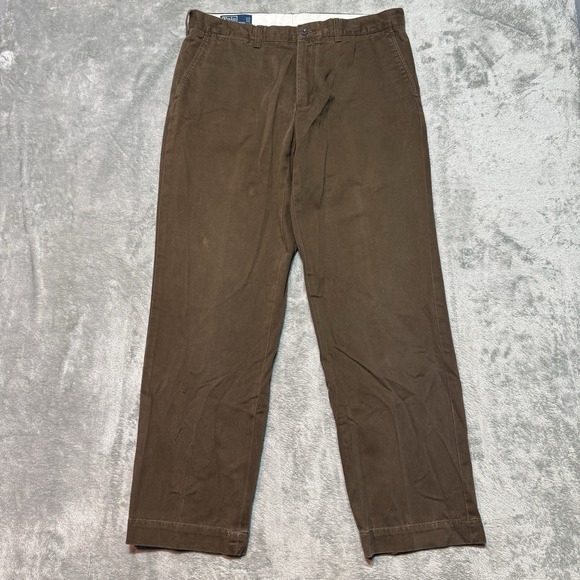 Polo Ralph Lauren Other - Polo Ralph Lauren Preston Pant Mens 36x32 Brown Chino Cotton Trousers 36x31